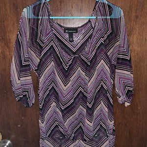 Womens purple stripe shirt